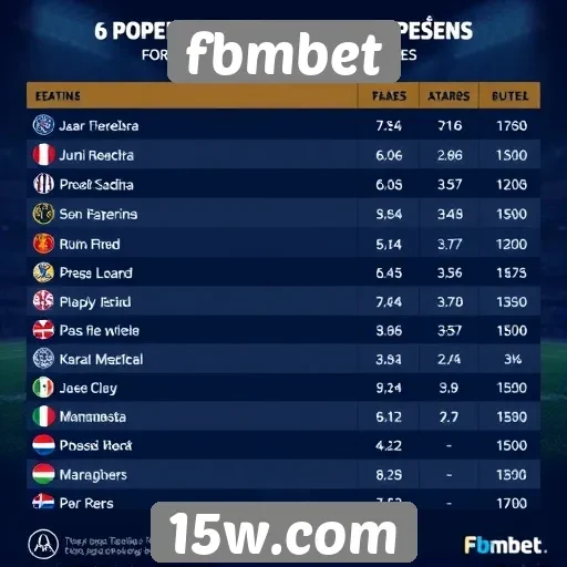 Estatísticas de jogos mais populares em fbmbet
